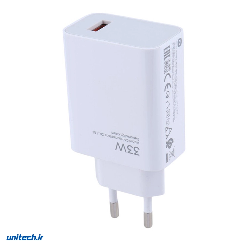 شارژر دیواری 33 وات شیائومی MDY-16-EF 3A سرجعبه